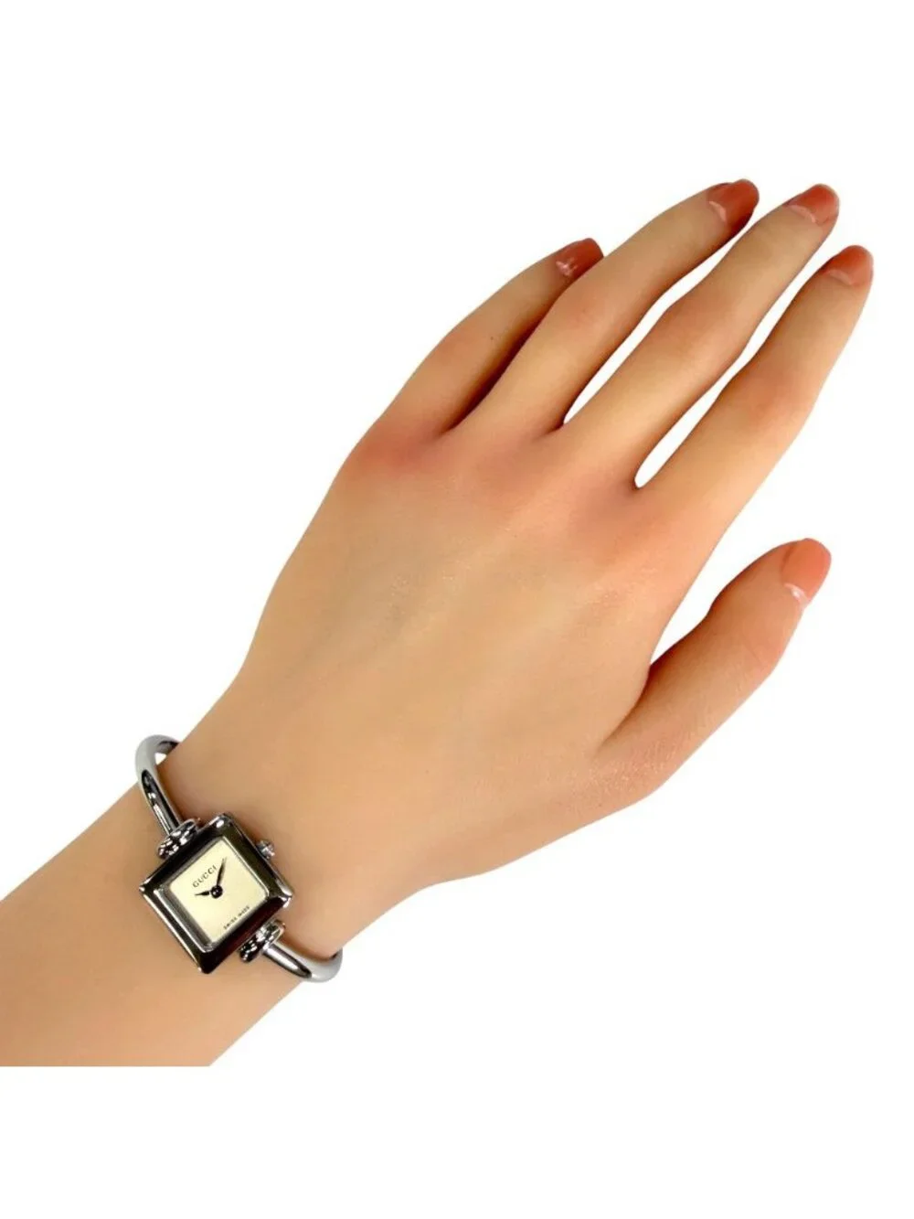 Gucci Watch Clock Stainless Steel Quartz Re